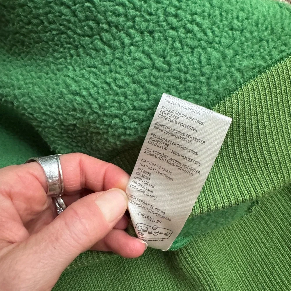 Free People We The Free Cozy Camden Green Crew Neck Sweater - Picture 6 of 6